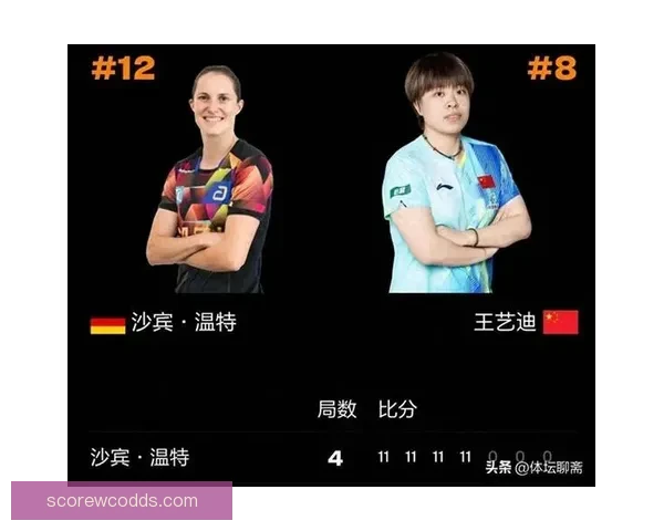 孙颖莎4-0温特挺进决赛 王艺迪如何制胜 国乒包揽冠亚军悬念不大